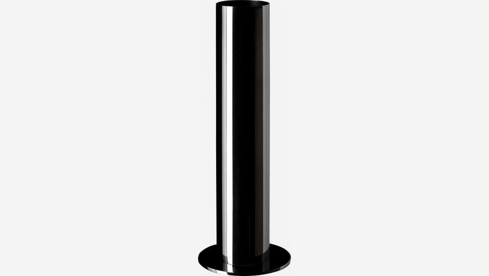 Vaas van roestvrij staal - 25,5 cm - Zwart
