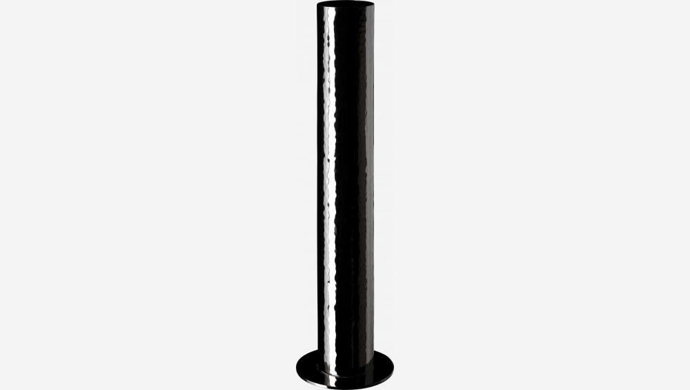 Vaas van roestvrij staal - 35,5 cm - Zwart