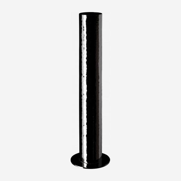 Jarrón de acero inoxidable - 35,5 cm - Negro