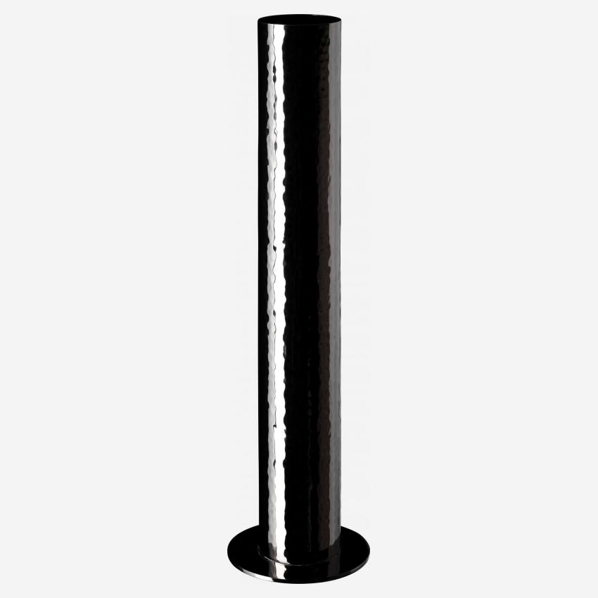 Vaas van roestvrij staal - 35,5 cm - Zwart