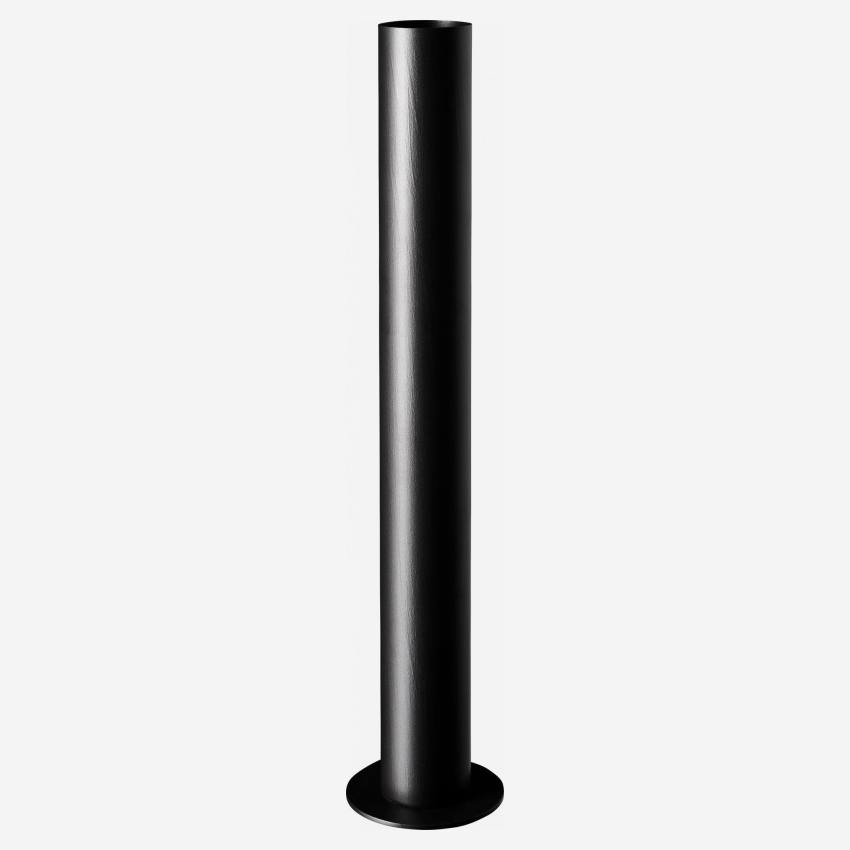 Vase aus Edelstahl - 45,5 cm - Schwarz