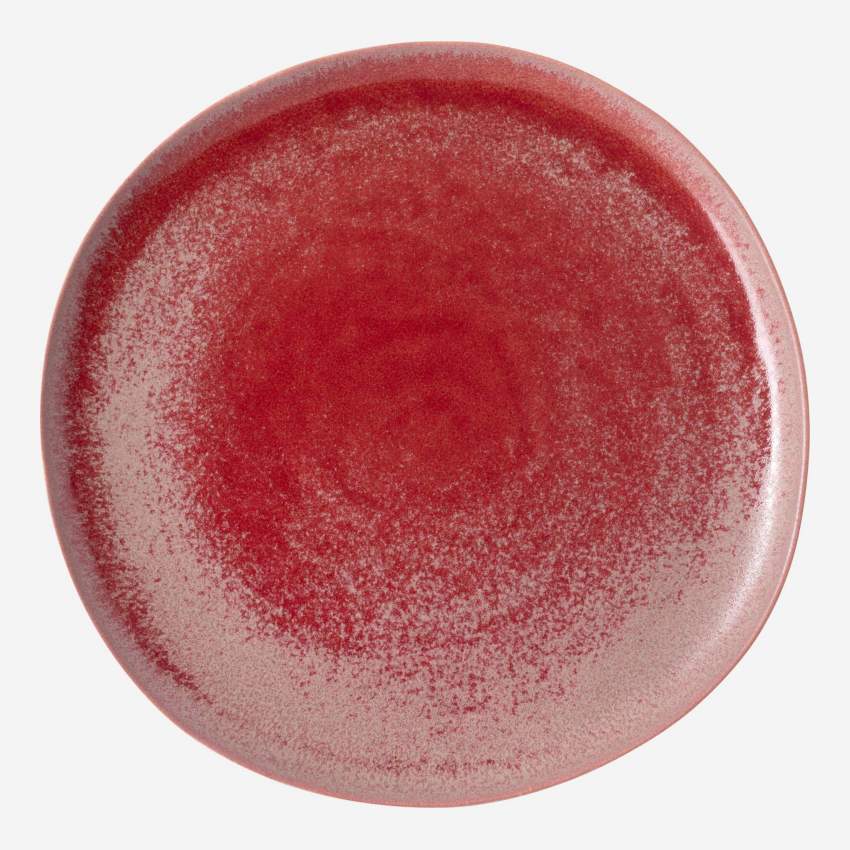 Dessertteller aus Sandstein - 22 cm - Rot