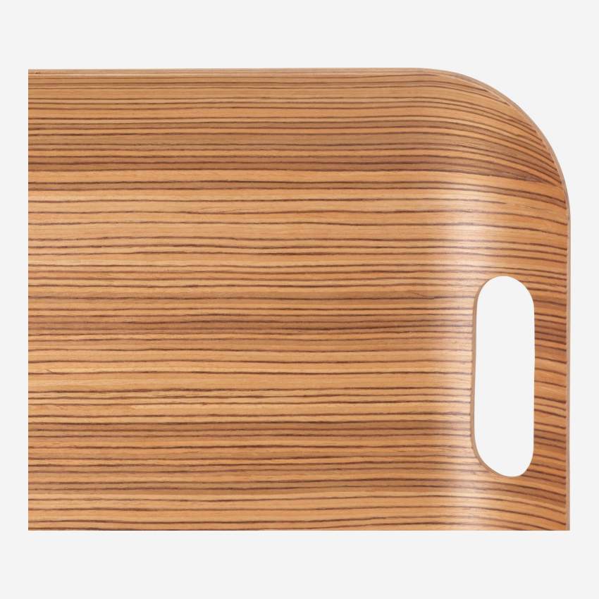 Rechthoekig dienblad van hout - 40 x 31 cm - Licht hout