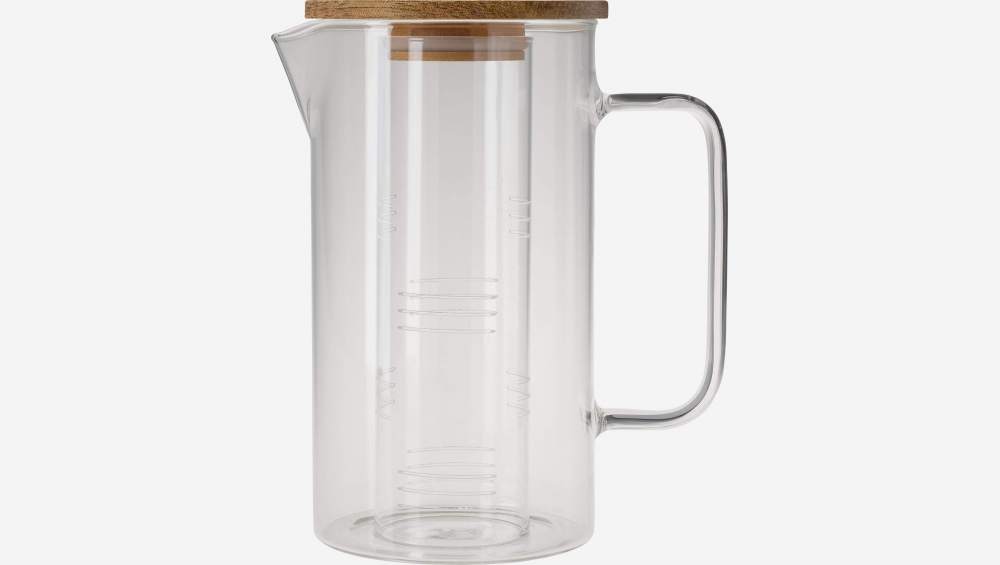 Brocca in vetro con filtro - 1,8L - Trasparente