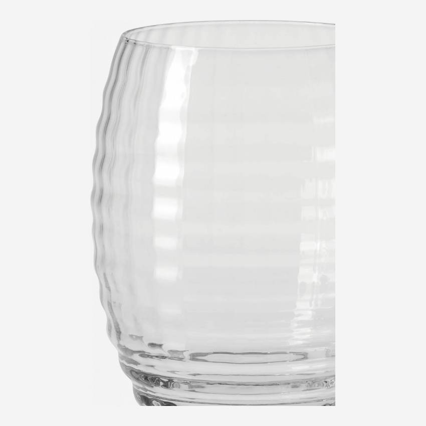 4er-Set Trinkbecher aus Glas - 465 ml - Transparent