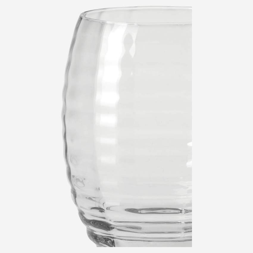 Set di 4 bicchieri in vetro - 465 ml - Trasparente