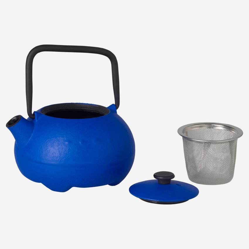 Teekanne aus Gusseisen - 350 ml - Blau