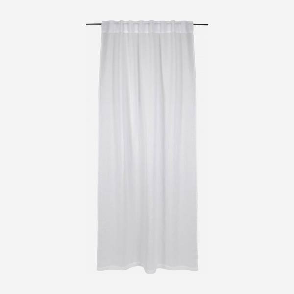 Set 2 cortinas de lino - 140 x 260 cm - Blanco
