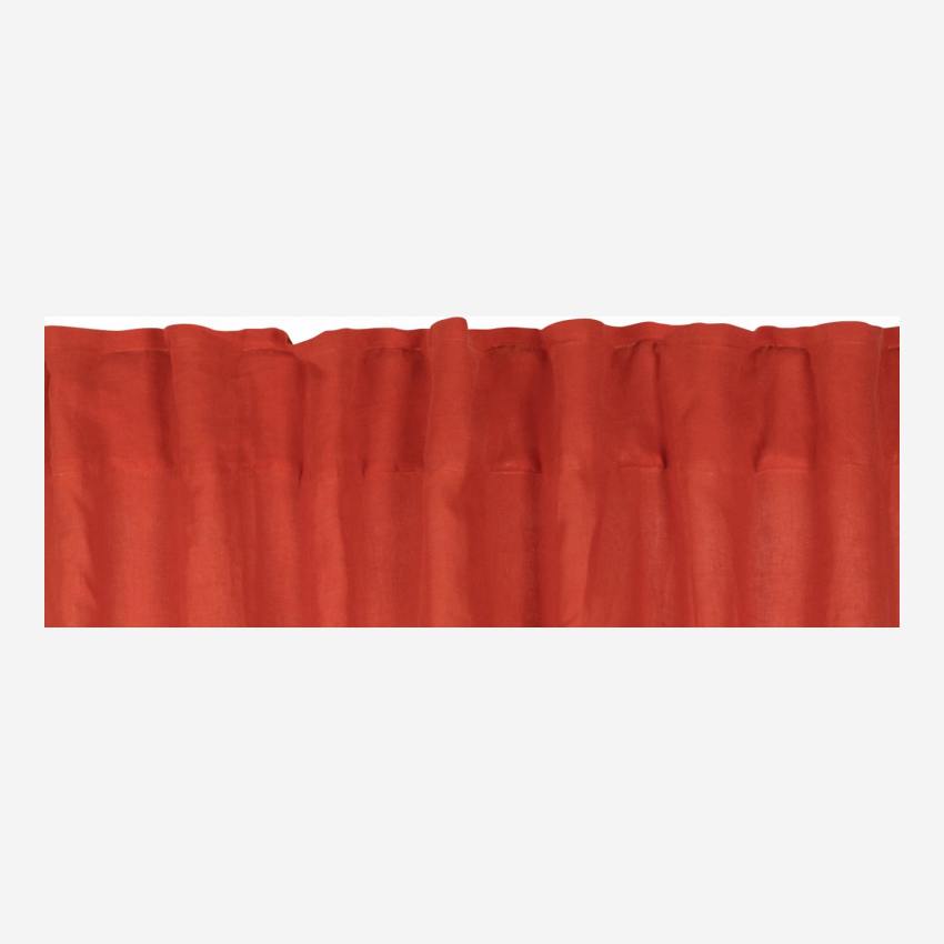 2er-Set Vorhänge aus Leinen - 140 x 260 cm - Terrakotta