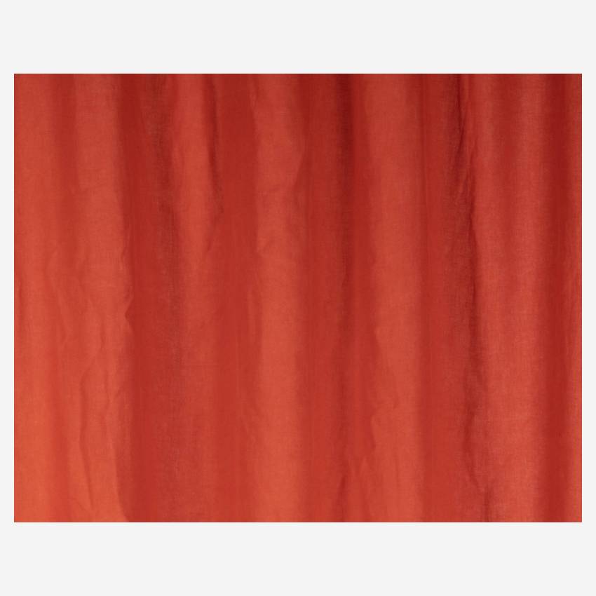 Set 2 cortinas de lino 140x260cm - Terracota