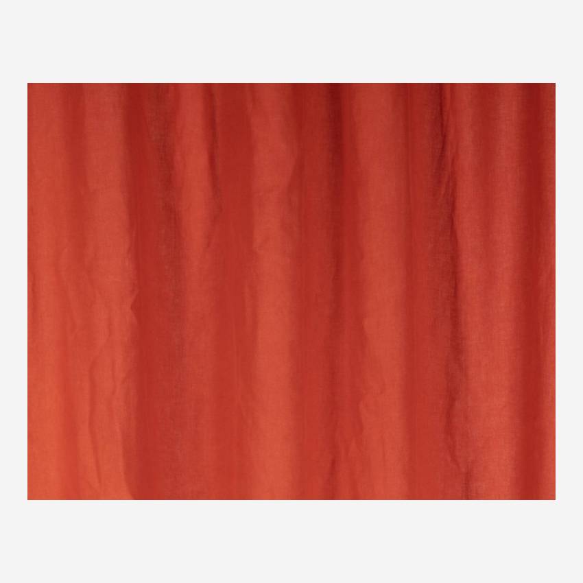 Set 2 cortinas de lino 140x260cm - Terracota