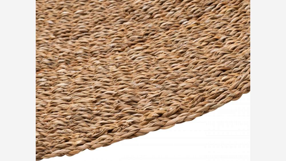 Runder, handgewebter Teppich aus Seegras - 120 cm - Naturfarben