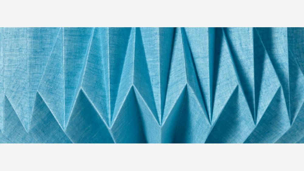 Abajur suspenso de tecido - 39 x 49 cm - Azul