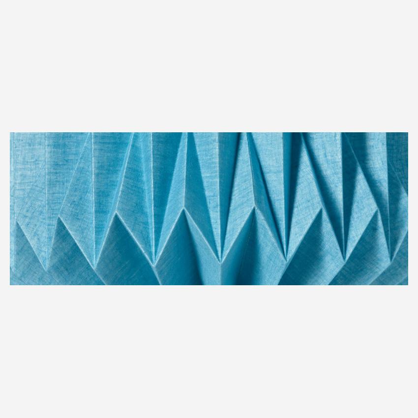 Abat-jour de suspension en tissu - 39 x 49 cm - Bleu