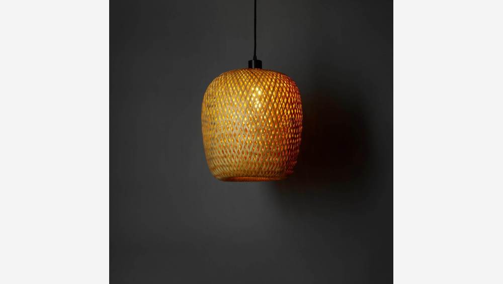 Lampenkap voor hanglamp  van bamboe - 37 cm - Naturel