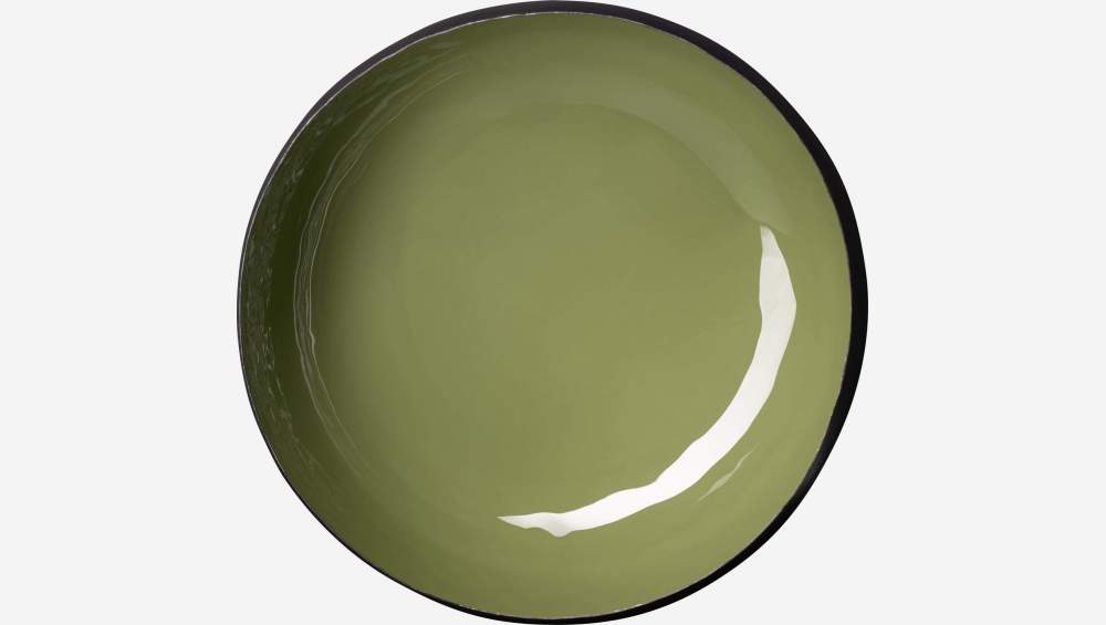 Ciotola decorativa in metallo - 24 x 23 cm - Verde