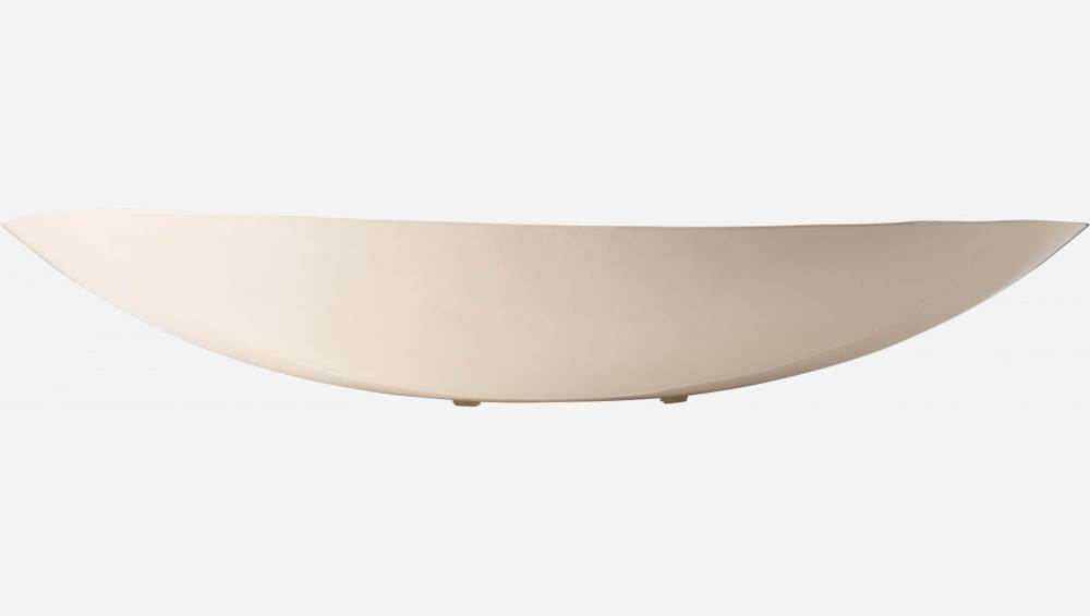 Tabuleiro decorativo oval de metal - 28x24cm - C/ padrão