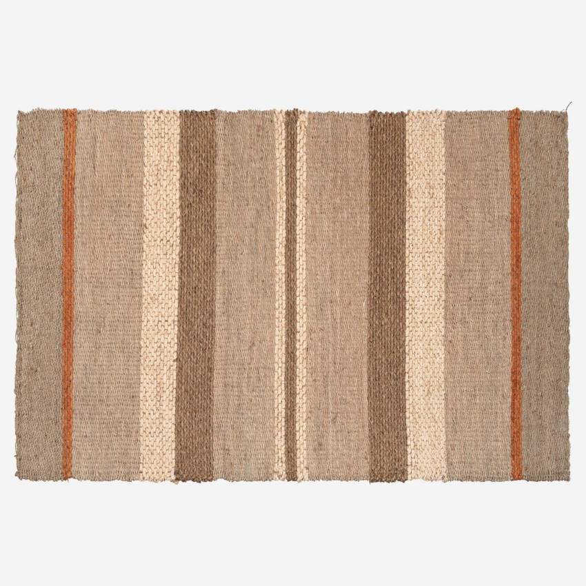 Teppich aus Seegras - 180 x 120 cm - Streifenmuster
