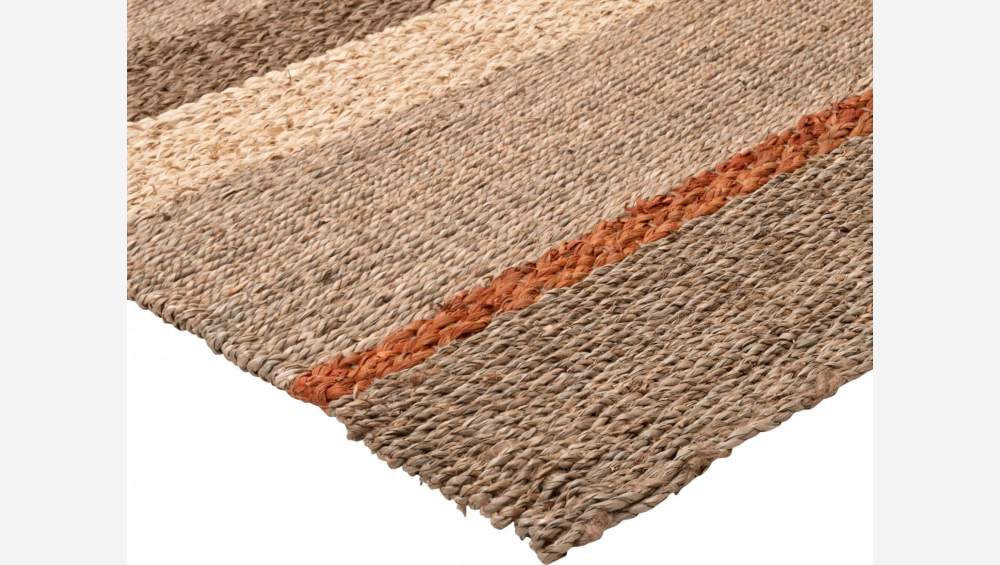 Teppich aus Seegras - 180 x 120 cm - Streifenmuster
