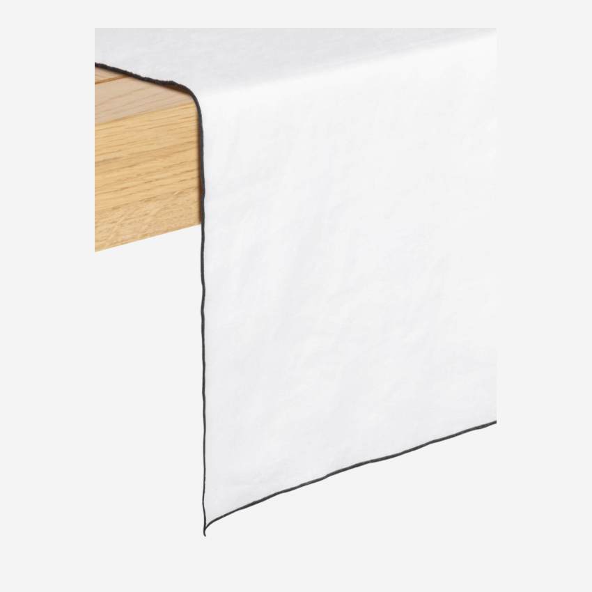 Tischläufer aus Leinen - 40 x 150 cm - Weiß