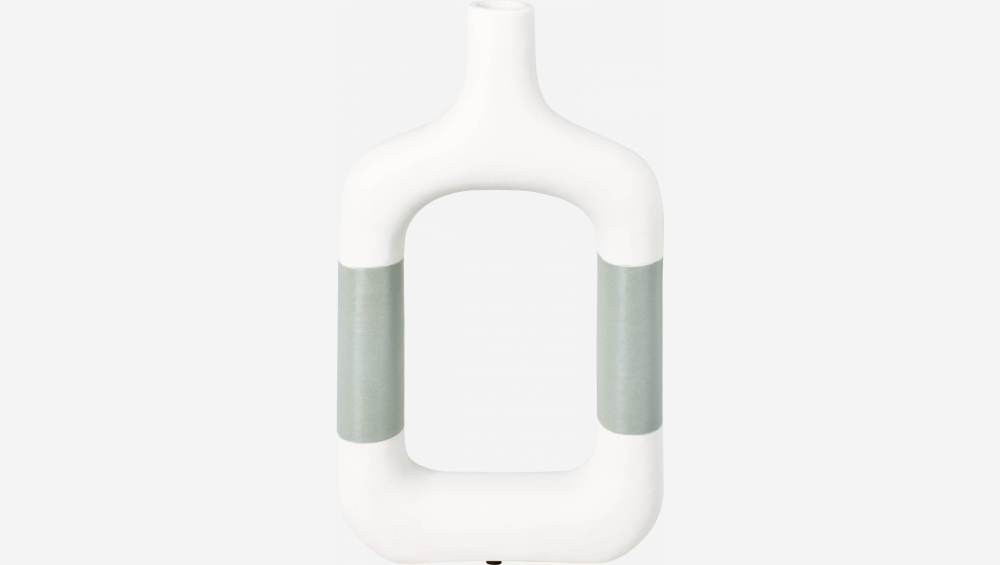 Vase en faïence - 36 cm - Blanc cassé