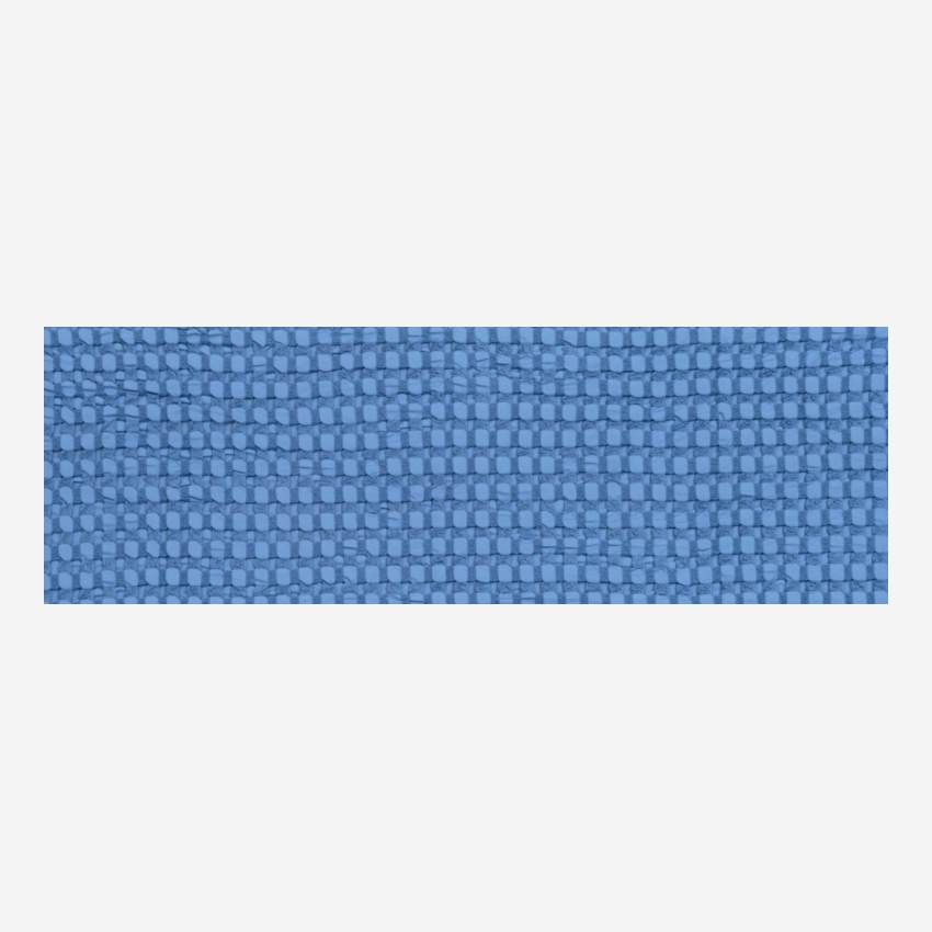 Plaid de algodón - 130 x 170 cm - Azul