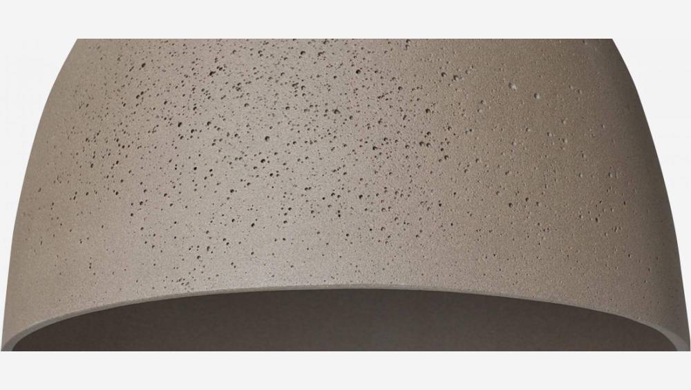 Candeeiro de teto em resina - 25 x 25 cm - Castanho