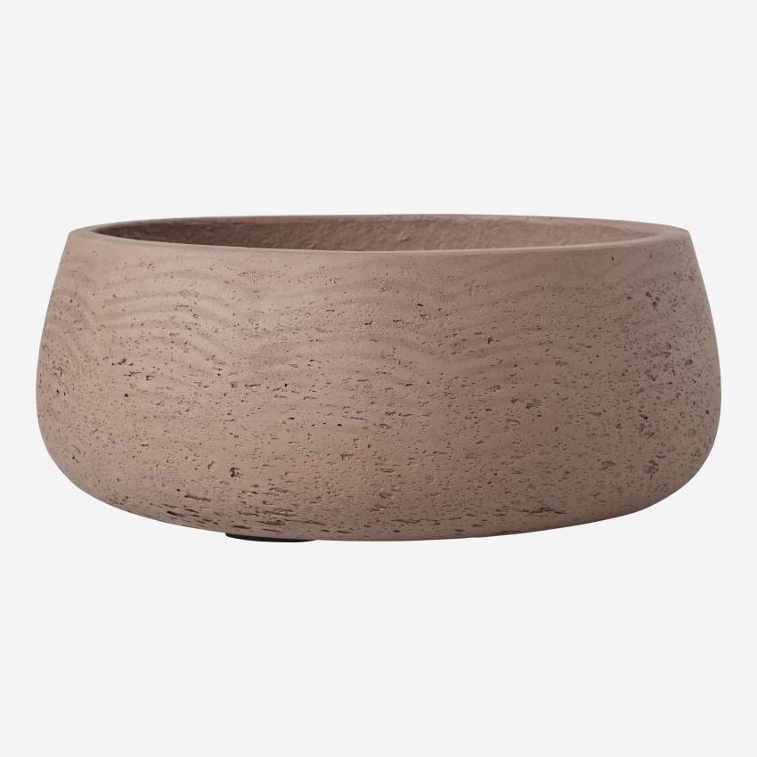 Taça decorativa de cimento - Taupe