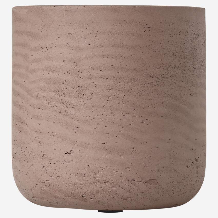 Vaso de cimento - 12x11,5 cm - Taupe