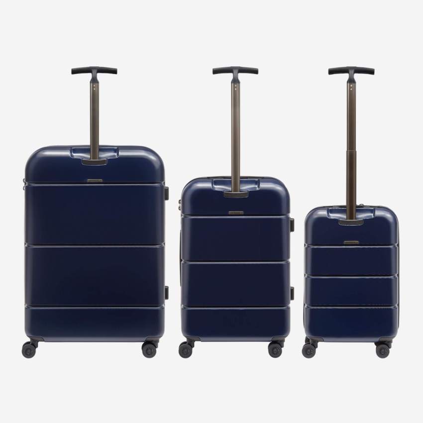 3er-Set Koffer aus Polycarbonat - Blau