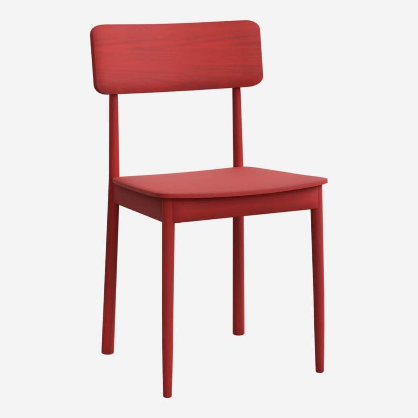 Cadeira em faia - Vermelho