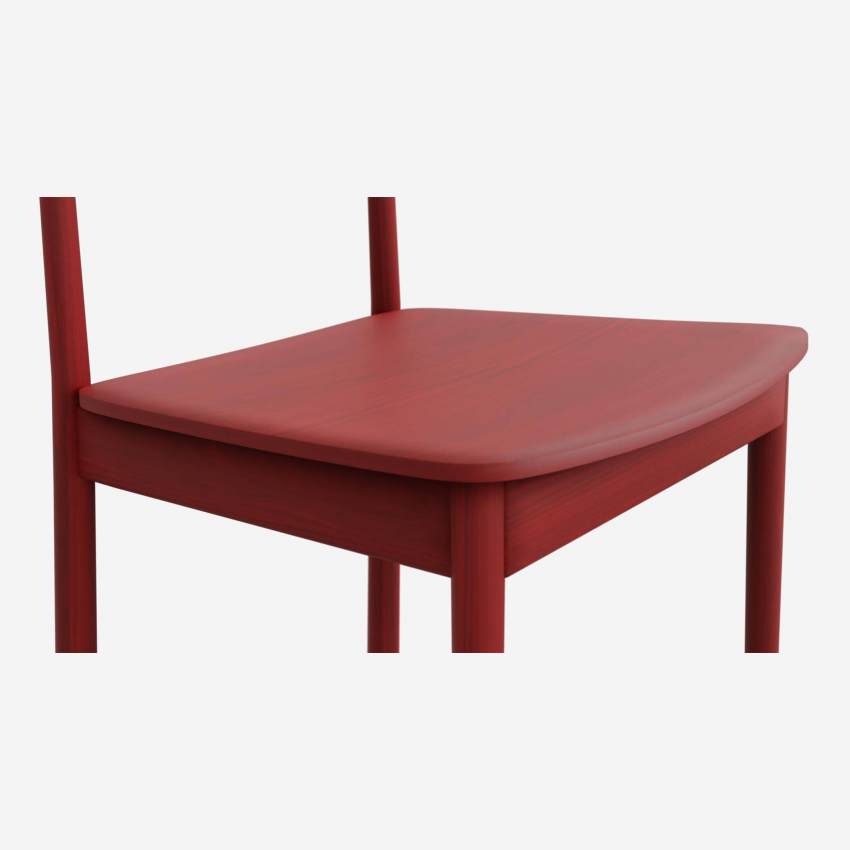 Cadeira em faia - Vermelho