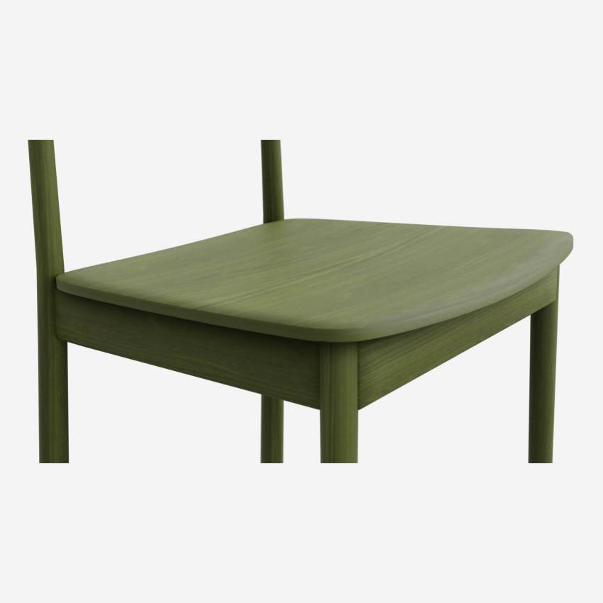 Stuhl aus Buche - Grün