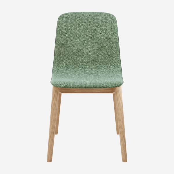 Cadeira em freixo e tecido - Verde - Design by Noé Duchaufour