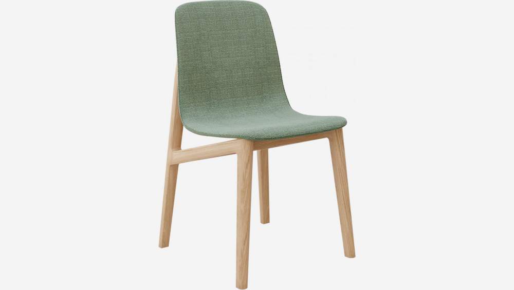 Stuhl aus Esche mit Stoffbezug - Grün - Design by Noé Duchaufour