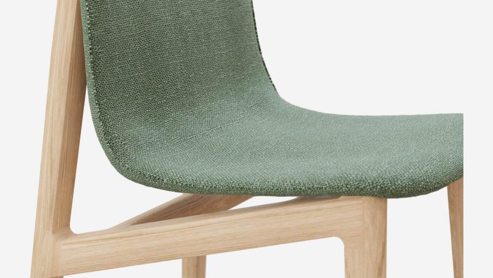 Chaise en frêne et tissu - Vert - Design by Noé Duchaufour