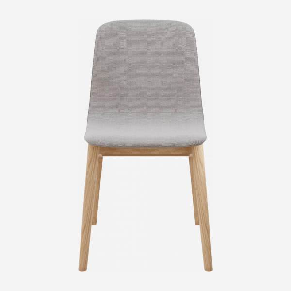 Chaise en frêne et tissu - Gris - Design by Noé Duchaufour