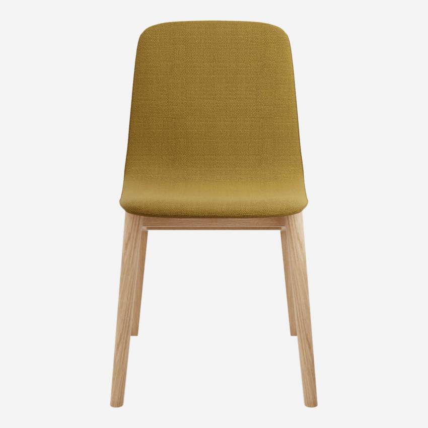 Chaise en frêne et tissu - Jaune - Design by Noé Duchaufour