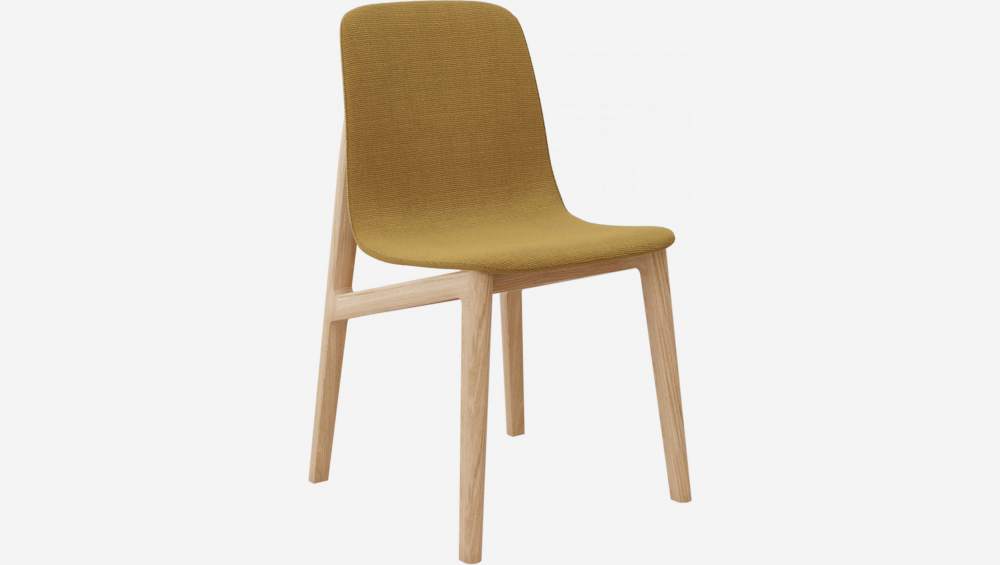Stuhl aus Esche mit Stoffbezug - Gelb - Design by Noé Duchaufour
