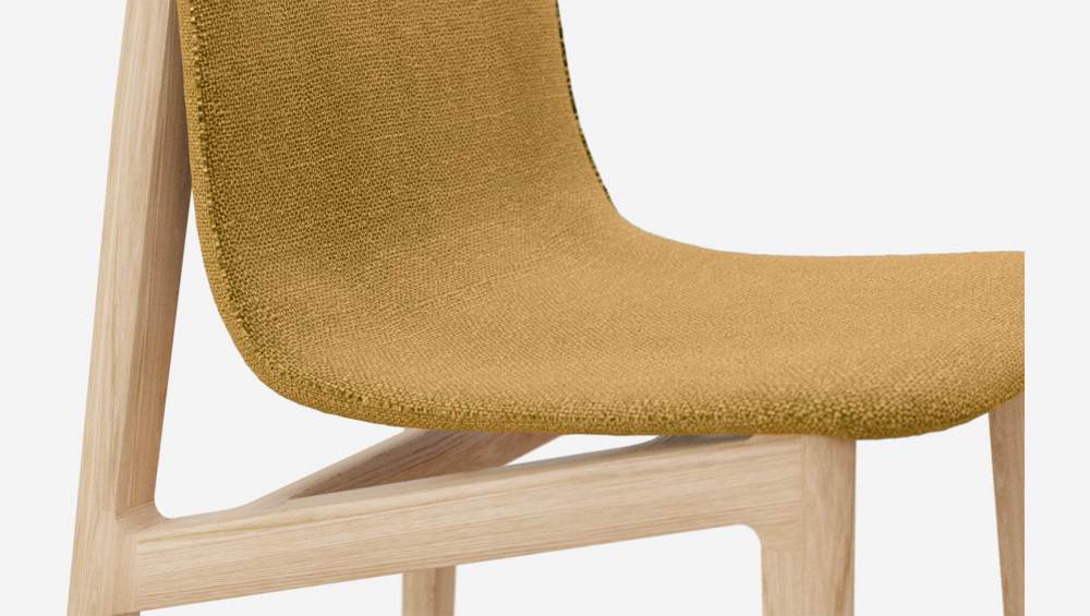 Chaise en frêne et tissu - Jaune - Design by Noé Duchaufour