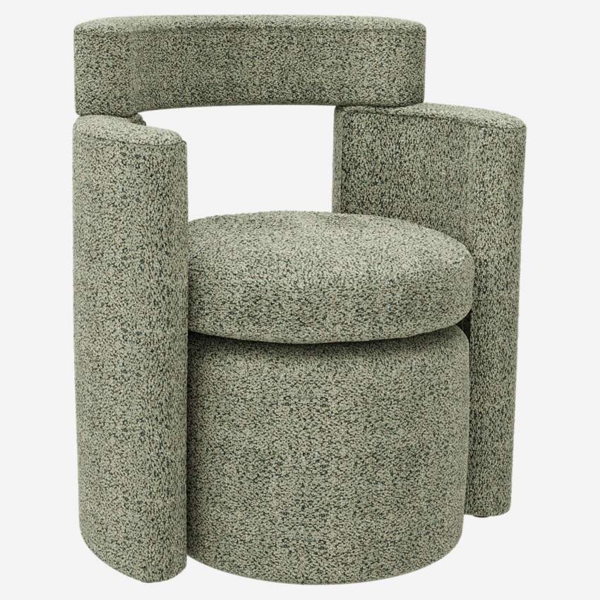 Stoffen fauteuil en voetenbank - Jadegroen - Design by Anthony Guerrée