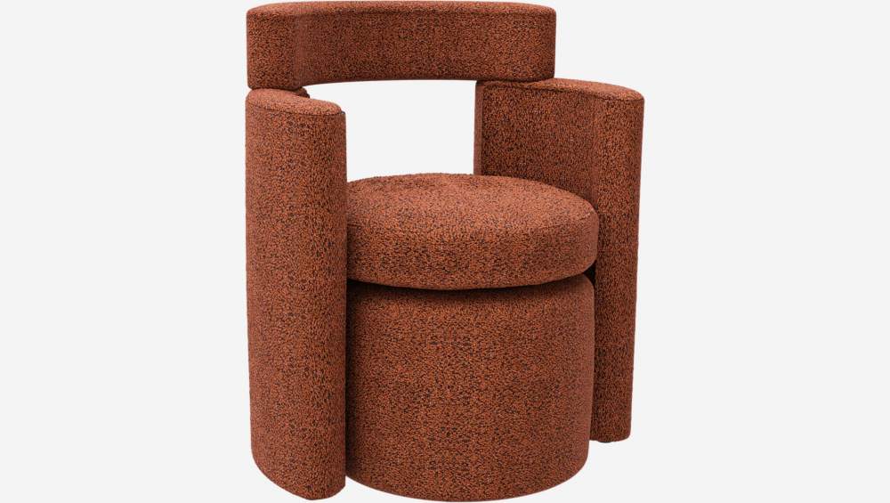 Stoffen fauteuil en voetenbank - Geelbruin - Design by Anthony Guerrée