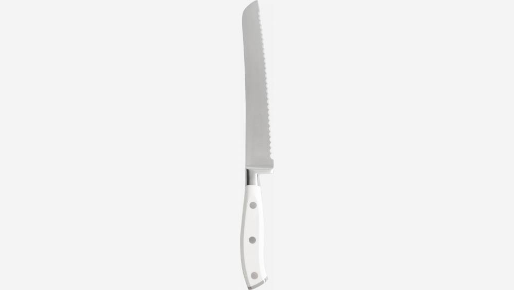 Cuchillo para pan de mango blanco