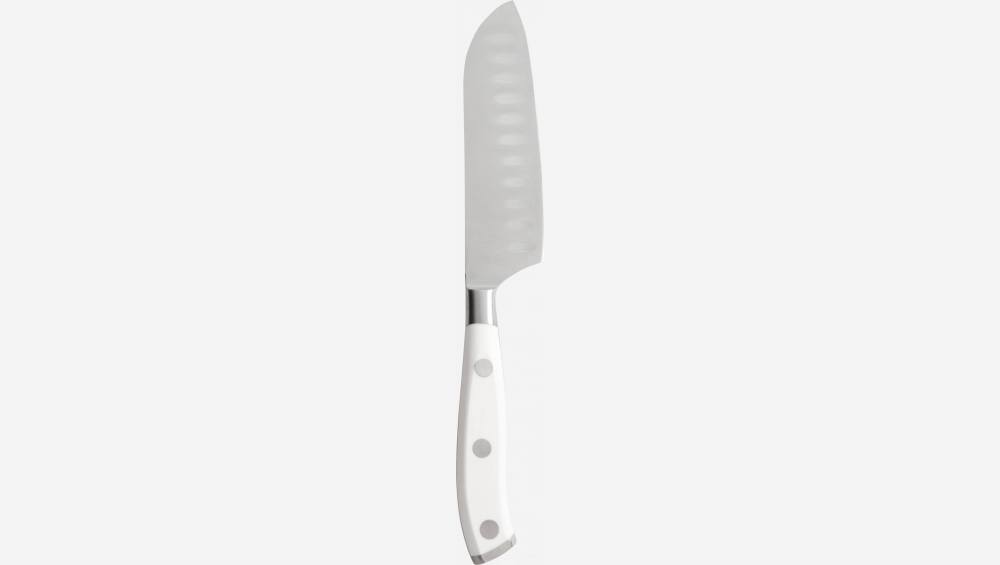 Couteau santoku avec manche blanc