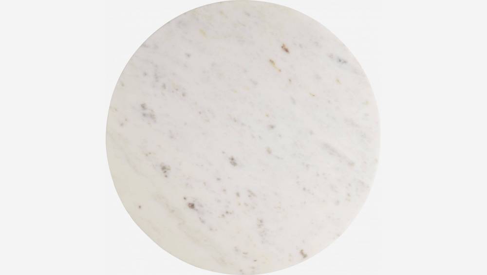 Käseplatte, 30 cm, aus Marmor, weiß
