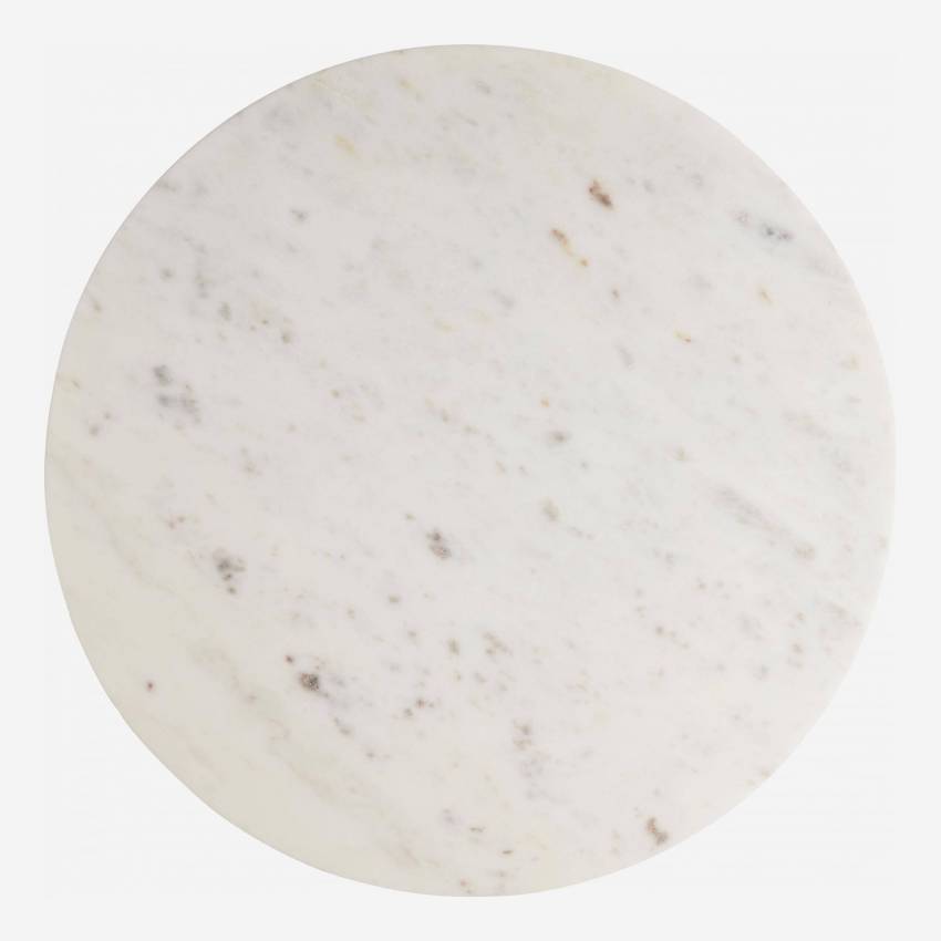 Plat à fromage 30cm en marbre blanc