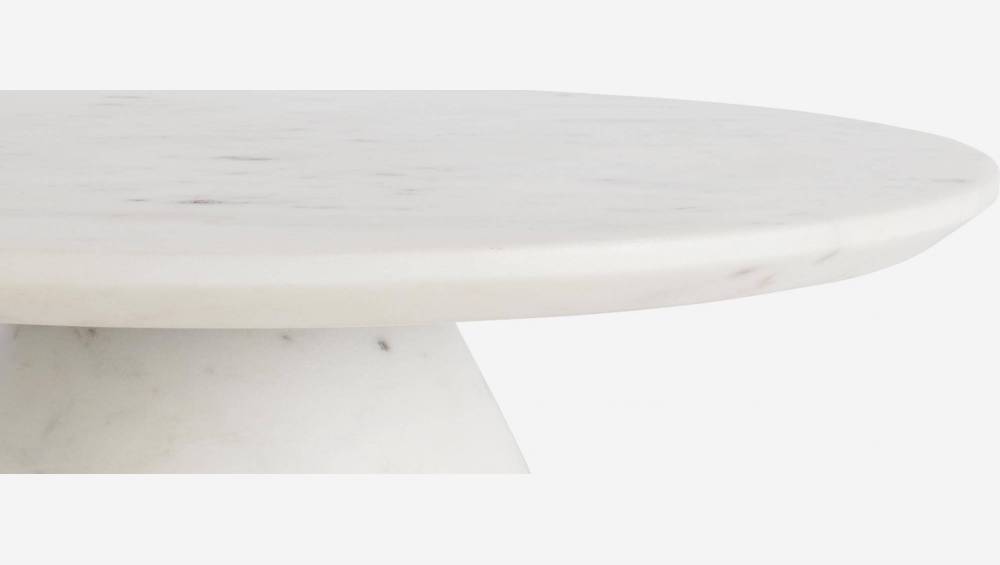 Kaasbord van wit marmer - 30 cm
