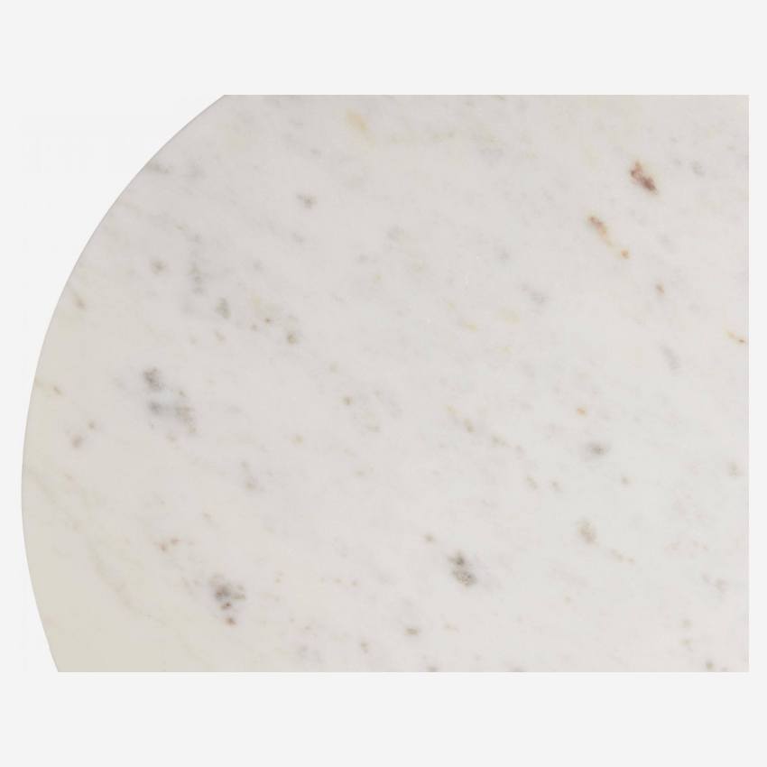 Prato de queijo de mármore branco - 30 cm