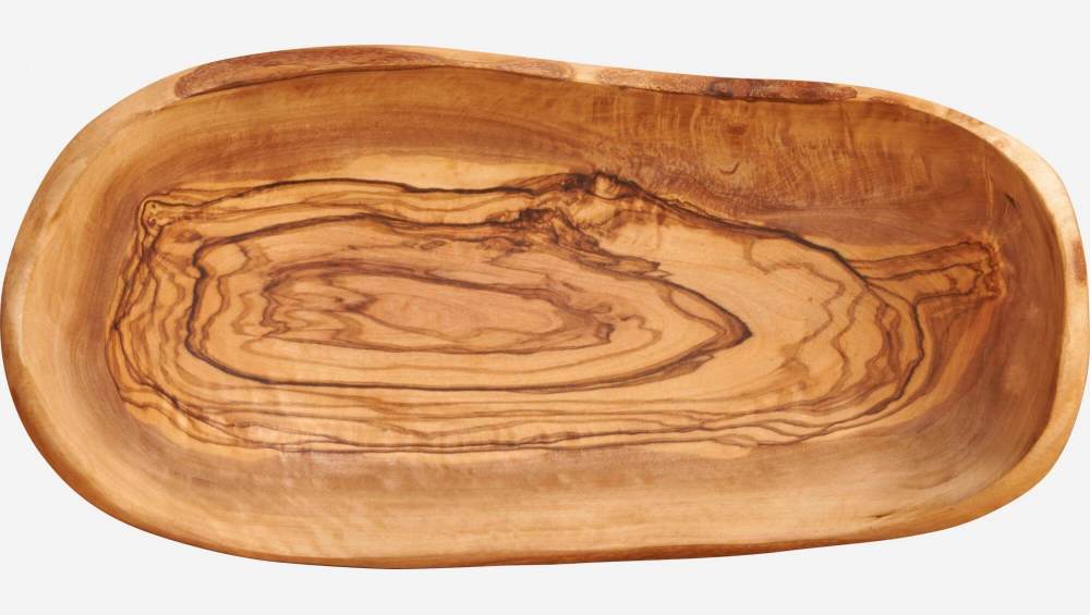 Bandeja de 27cm de madera de olivo