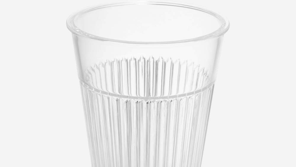 Lote de 4 copos em acrílico - 9 cm - Transparente